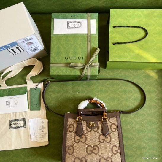 Hyper Peter with jumbo GG Diana tote small Gucci bag 0714